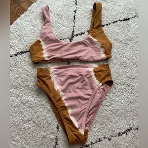 L space tie dye bikini bathing suit set size M